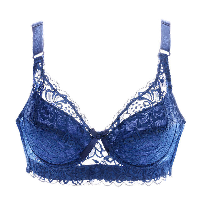 Buy 2pcs/lot M~XXL Bra Lace Push Up Bra Sutian Bras for Sujetador Women's  Clothing Lady Lingerie Blue Bands Size L at