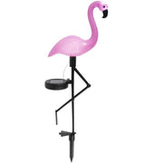 Solar Flamingo Garden Floor Lamp Pandekorasyon na Landscape Ground Lamp