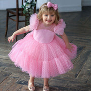 နွေရာသီမိန်းကလေးဝတ်စုံ Birthday Party Princess Dress