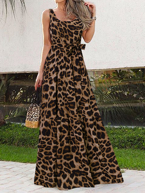 Summer Women Leopard Print Dress Swing Sundress – Come4Buy eShop Summer Women Leopard Print Dress Swing Sundress – Come4Buy eShop