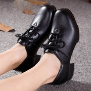 Кожаные туфли для чечетки для взрослых с алюминиевыми пластинами