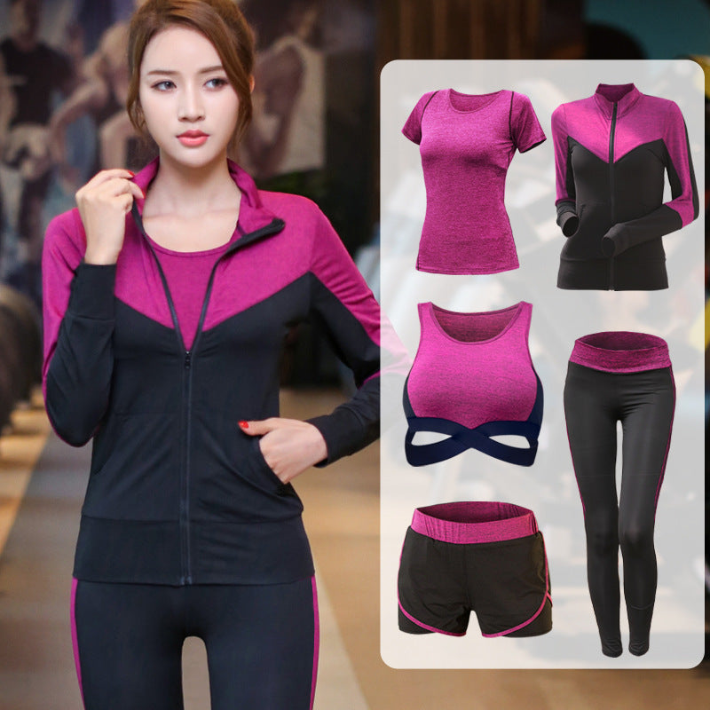 New Design Womens Sportswear 2/3/4/5 Piece Yoga Set Gym Clothing