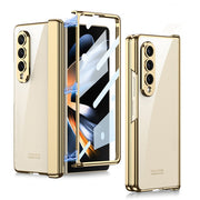 Plating Transparent Magnet Case For Galaxy Fold 4 Z