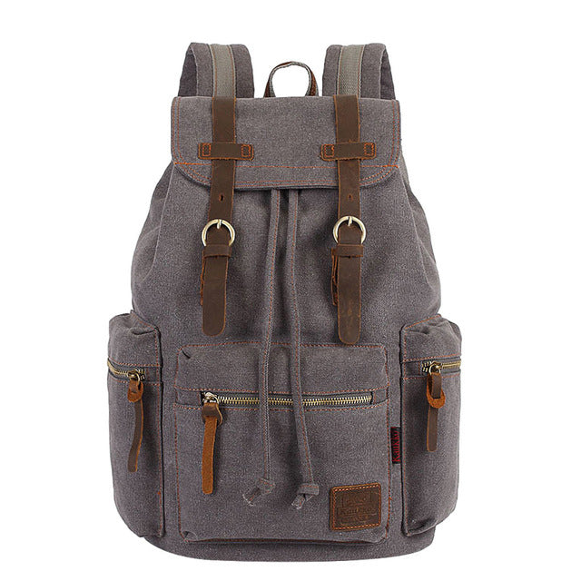 Old school 2025 canvas backpack
