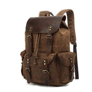 Vintage Waterproof Canvas Backpacks | Large Capacity Travel Bag