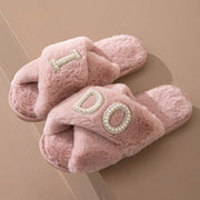 Winter Fluffy Slippers Women -I do- Fur Slippers