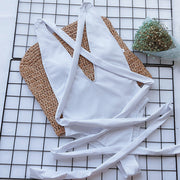 Ženski zavoj bijeli kupaći kostim odjeća za plažu Swimming