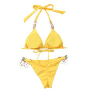 Akazi Gem Patchwork Swimsuit Bikini Sets
