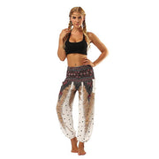 Pantalones de yoga sueltos para mujer Pantalones de pierna ancha con estampado floral